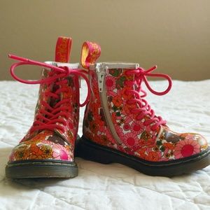 Toddler floral Dr. Marten boots